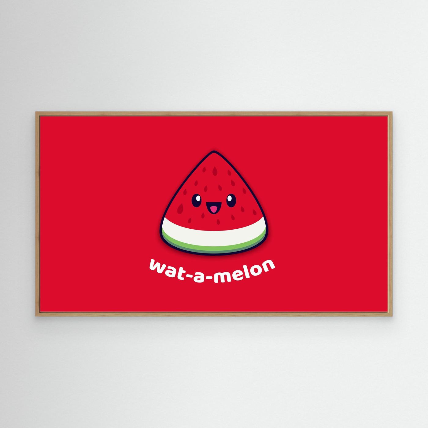 Cute Watermelon Kawaii Illustration 4K Wallpaper