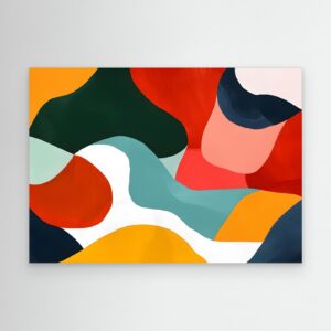 Modern Color Block Geometric Abstract Painting