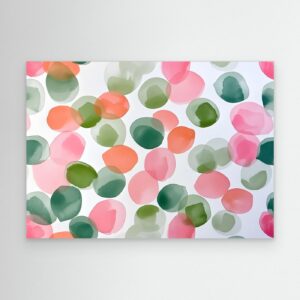 Minimalist Watercolor Abstract Pattern with Soft Organic Shapes