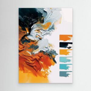 Abstract Textured Acrylic Paint Palette