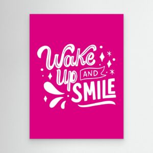 Wake Up And Smile SVG | Positive Morning Quote Typography