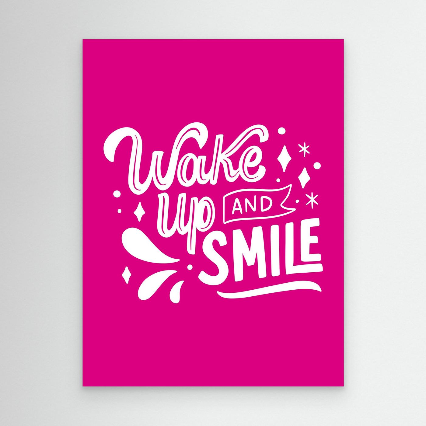 Wake Up And Smile SVG | Positive Morning Quote Typography