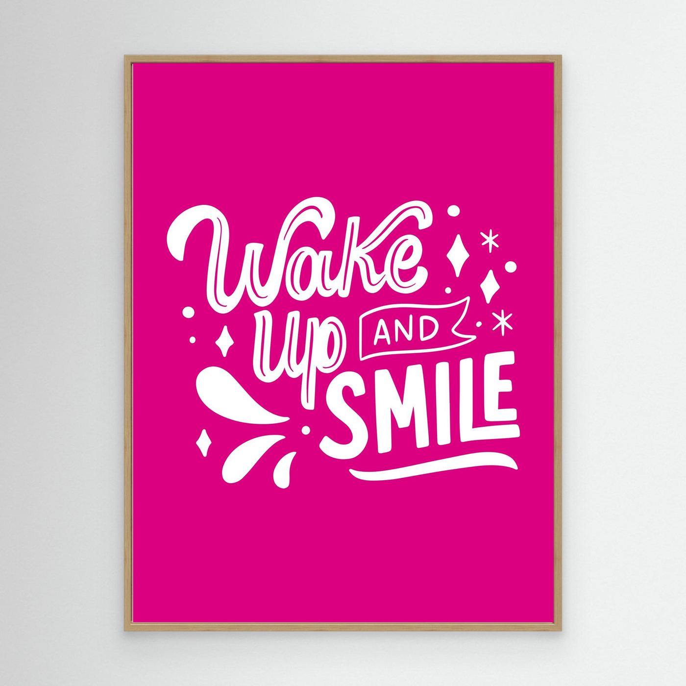Wake Up And Smile SVG | Positive Morning Quote Typography
