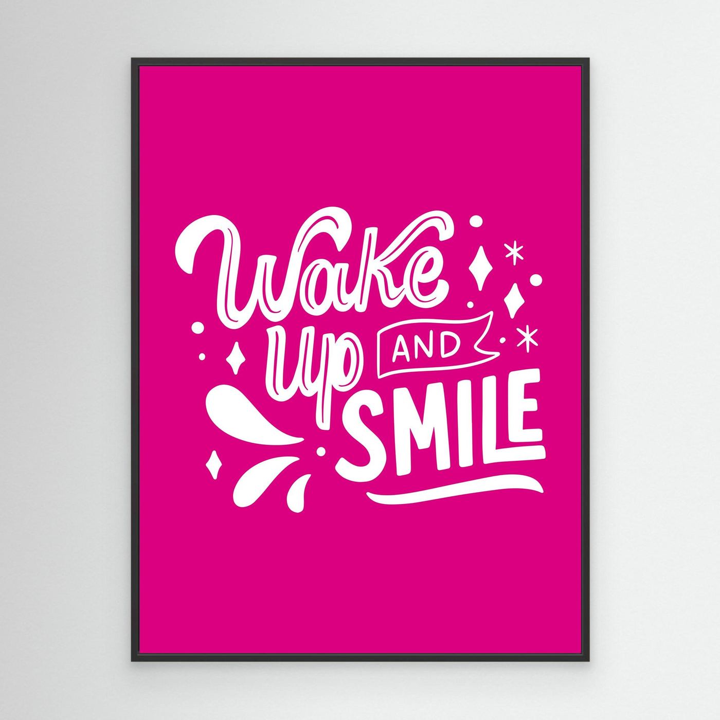Wake Up And Smile SVG | Positive Morning Quote Typography