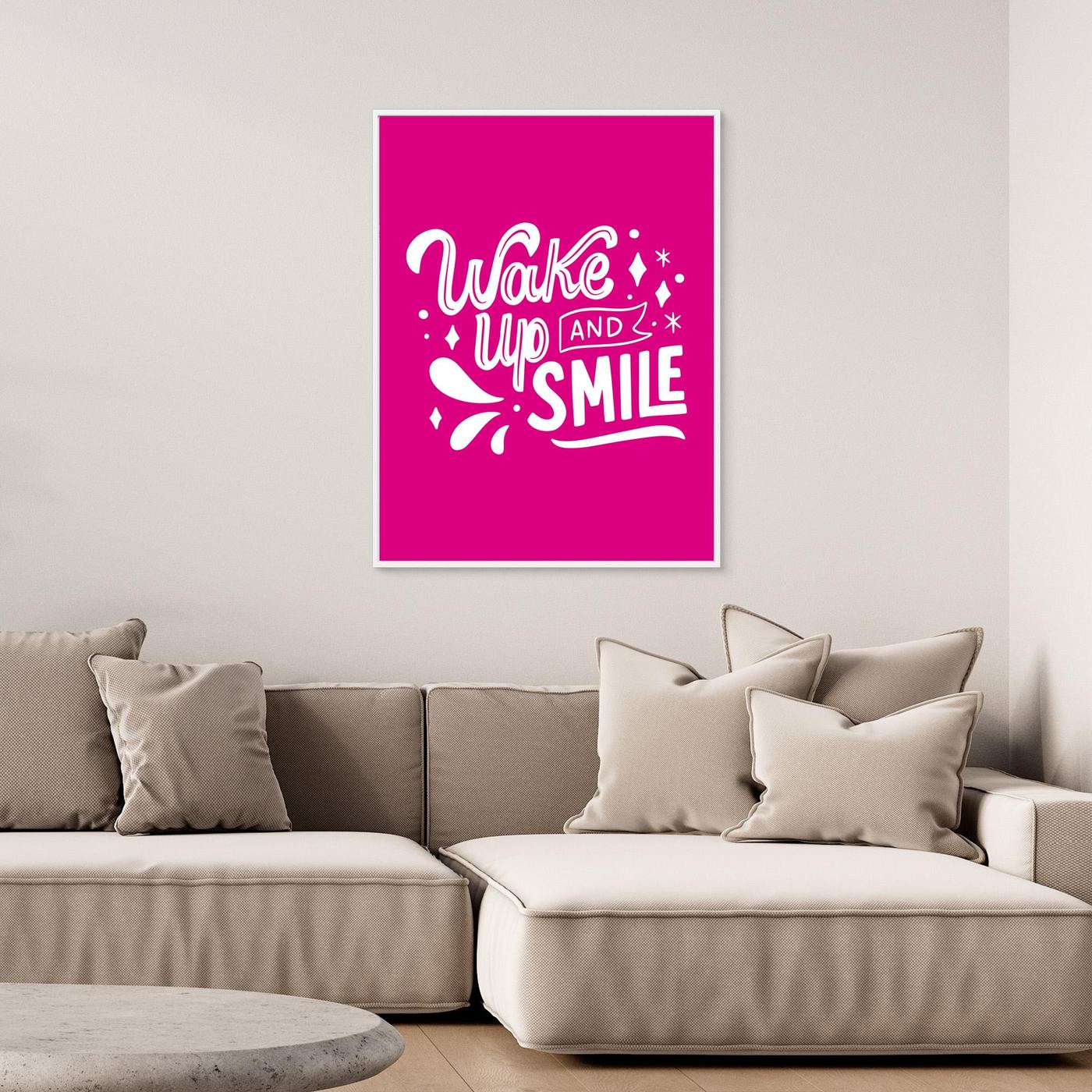 Wake Up And Smile SVG | Positive Morning Quote Typography