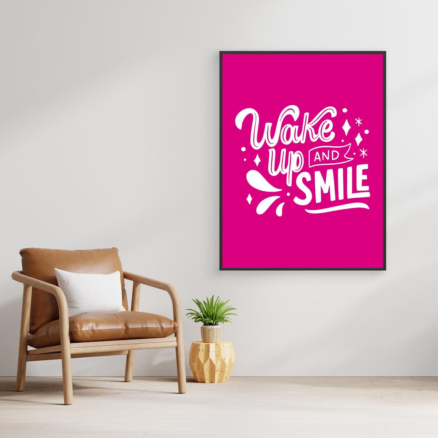 Wake Up And Smile SVG | Positive Morning Quote Typography