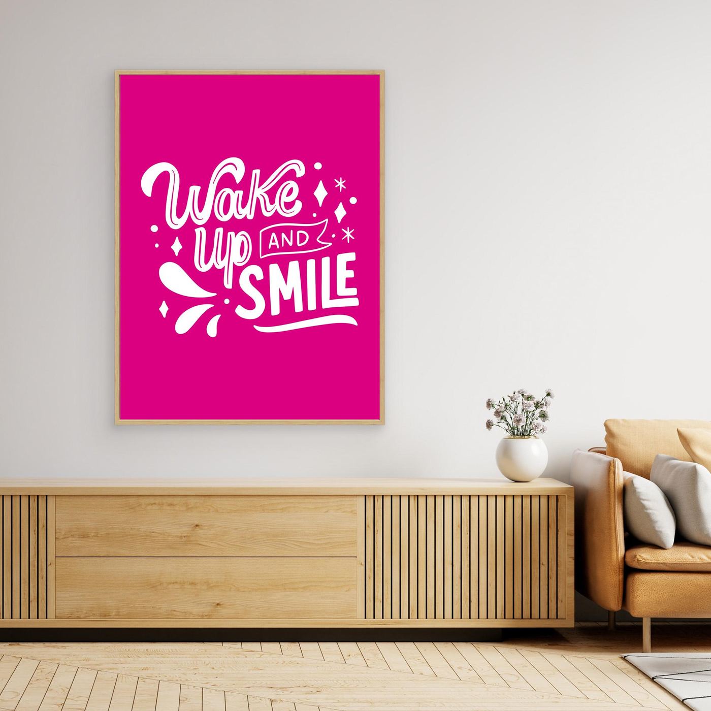 Wake Up And Smile SVG | Positive Morning Quote Typography