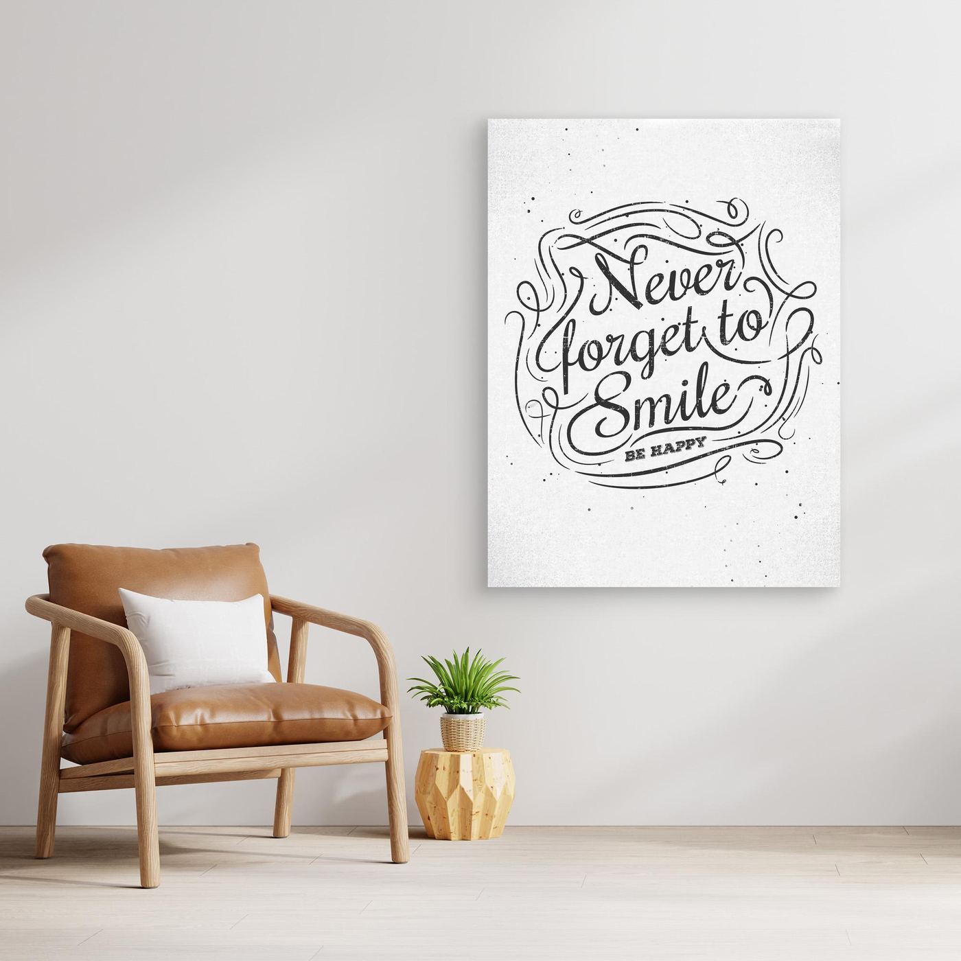 Never Forget to Smile SVG | Be Happy Inspirational Quote Typography Design