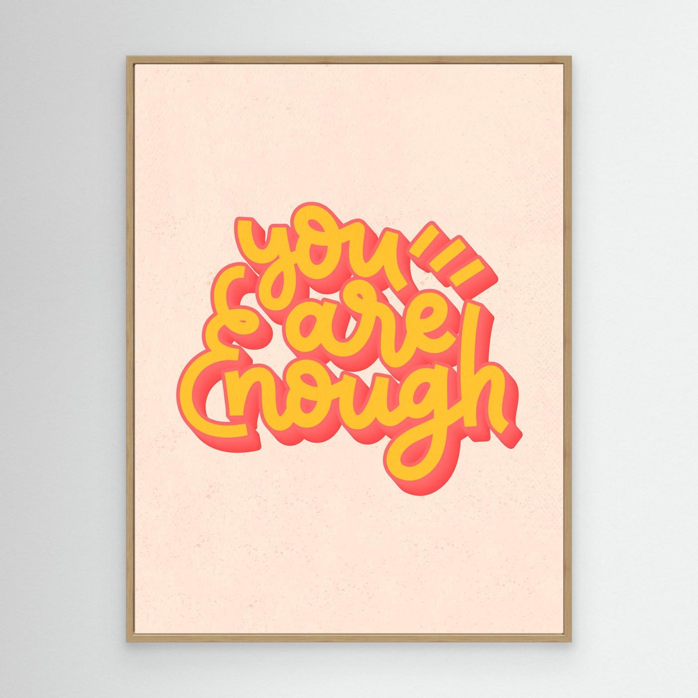 You Are Enough SVG | Positive Affirmation Typography Design