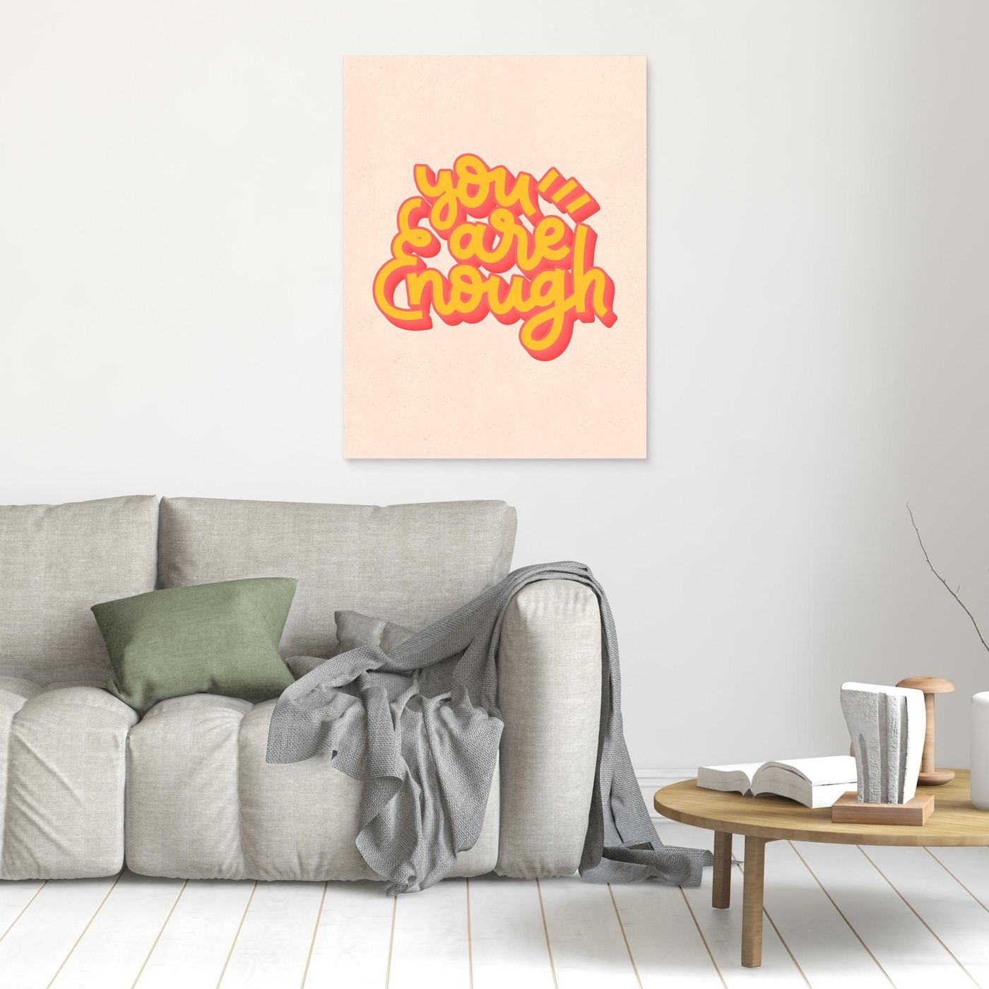 You Are Enough SVG | Positive Affirmation Typography Design