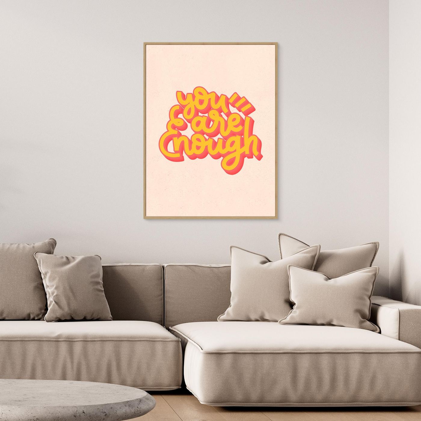 You Are Enough SVG | Positive Affirmation Typography Design