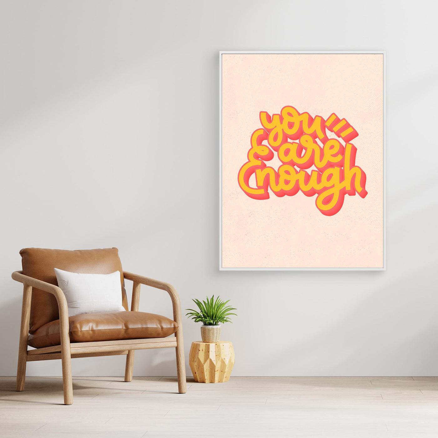You Are Enough SVG | Positive Affirmation Typography Design