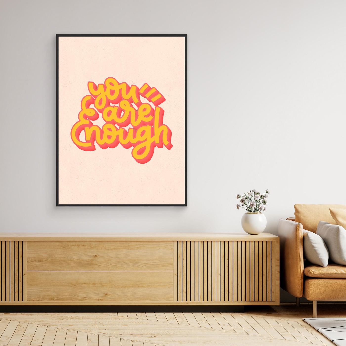 You Are Enough SVG | Positive Affirmation Typography Design
