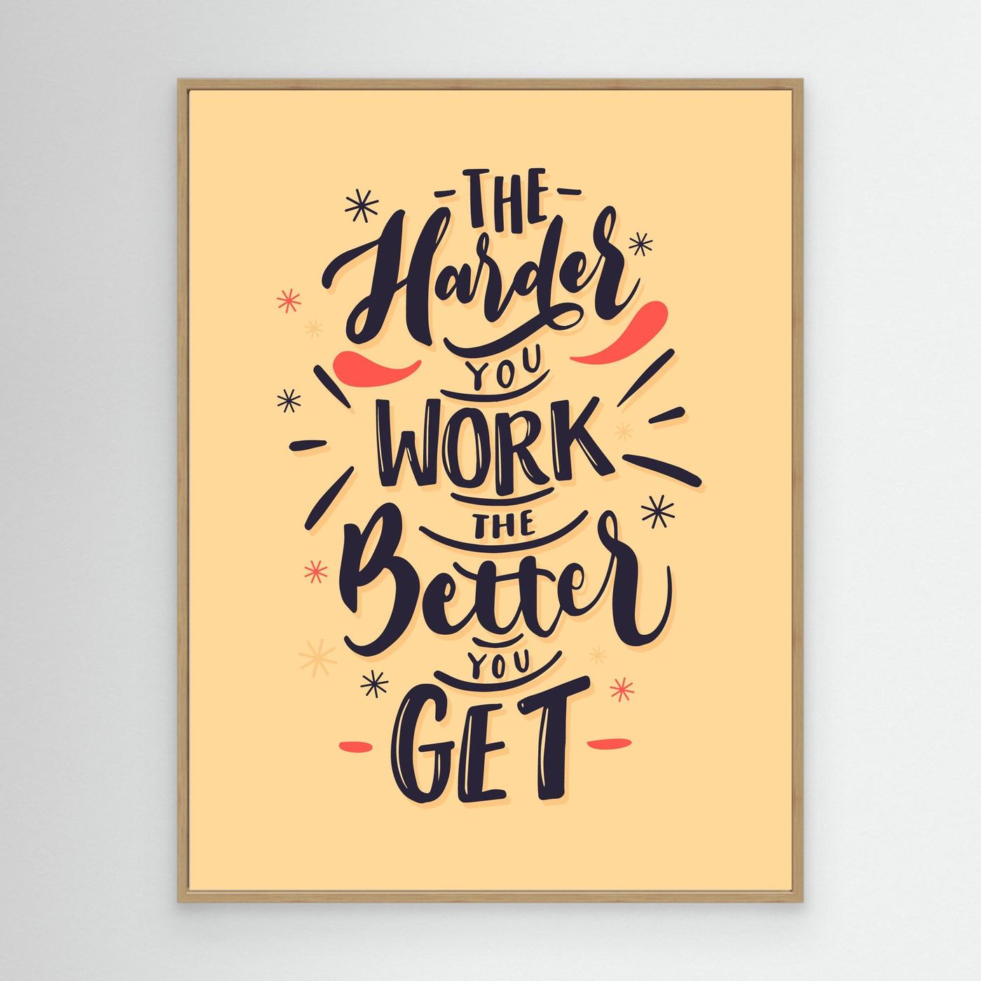 The Harder You Work The Better You Get SVG | Motivational Success Quote Typography Design