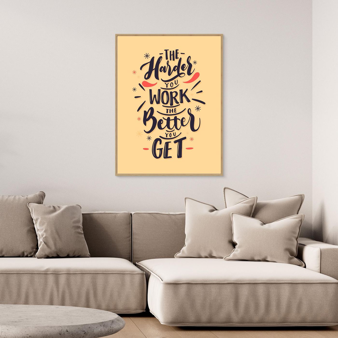 The Harder You Work The Better You Get SVG | Motivational Success Quote Typography Design