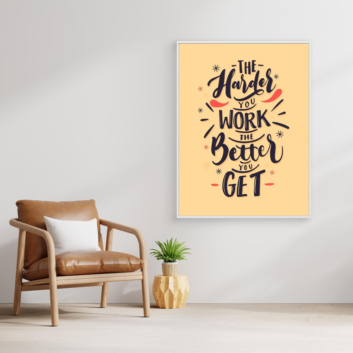 The Harder You Work The Better You Get SVG | Motivational Success Quote Typography Design