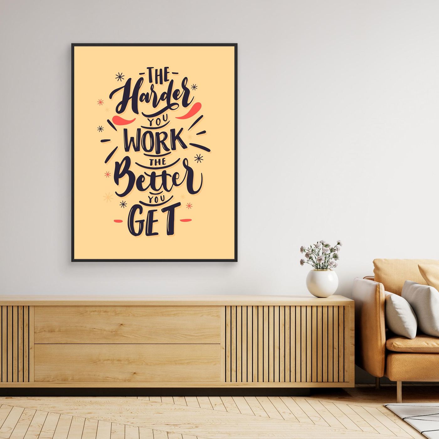 The Harder You Work The Better You Get SVG | Motivational Success Quote Typography Design