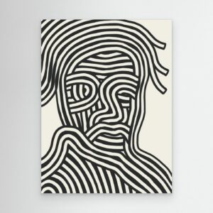 Stripe Portrait by Little Dean