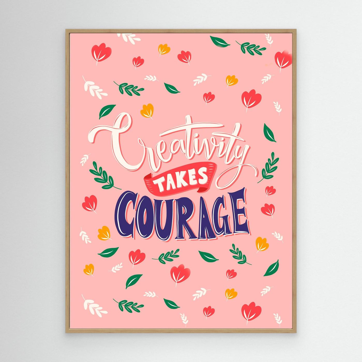 Creativity Takes Courage SVG | Inspirational Artist Quote Typography Design