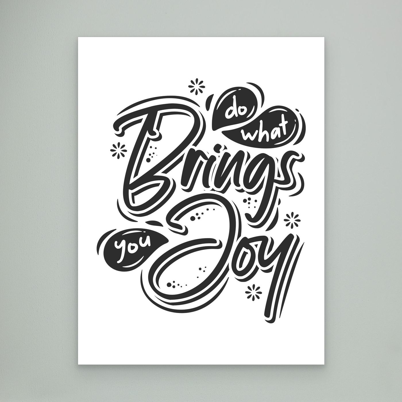 Do What Brings You Joy | Inspirational Hand Lettering Typography