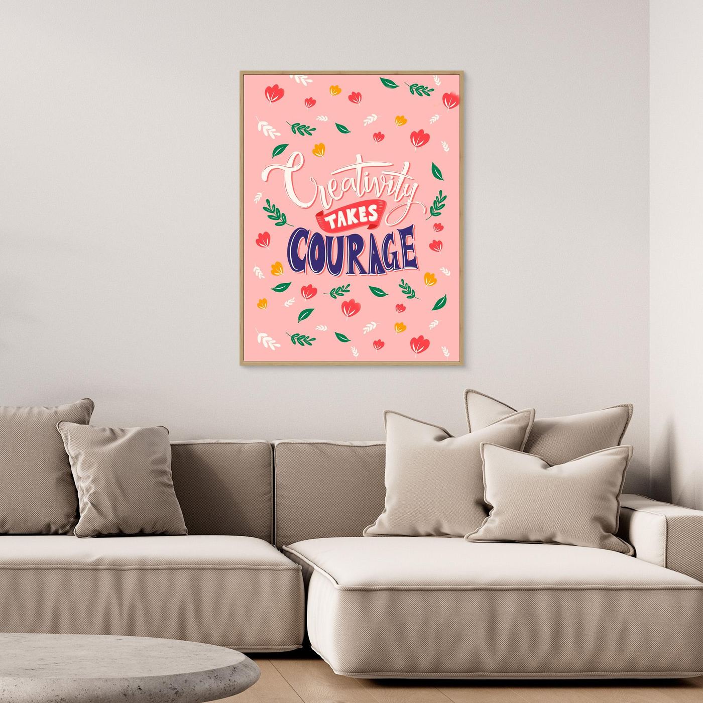Creativity Takes Courage SVG | Inspirational Artist Quote Typography Design