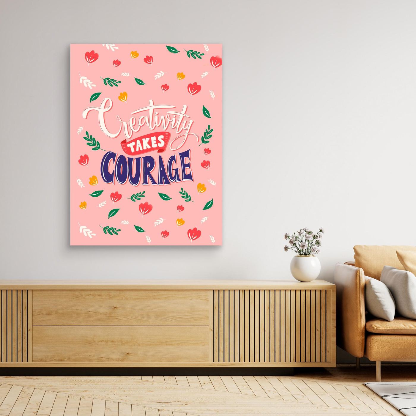 Creativity Takes Courage SVG | Inspirational Artist Quote Typography Design
