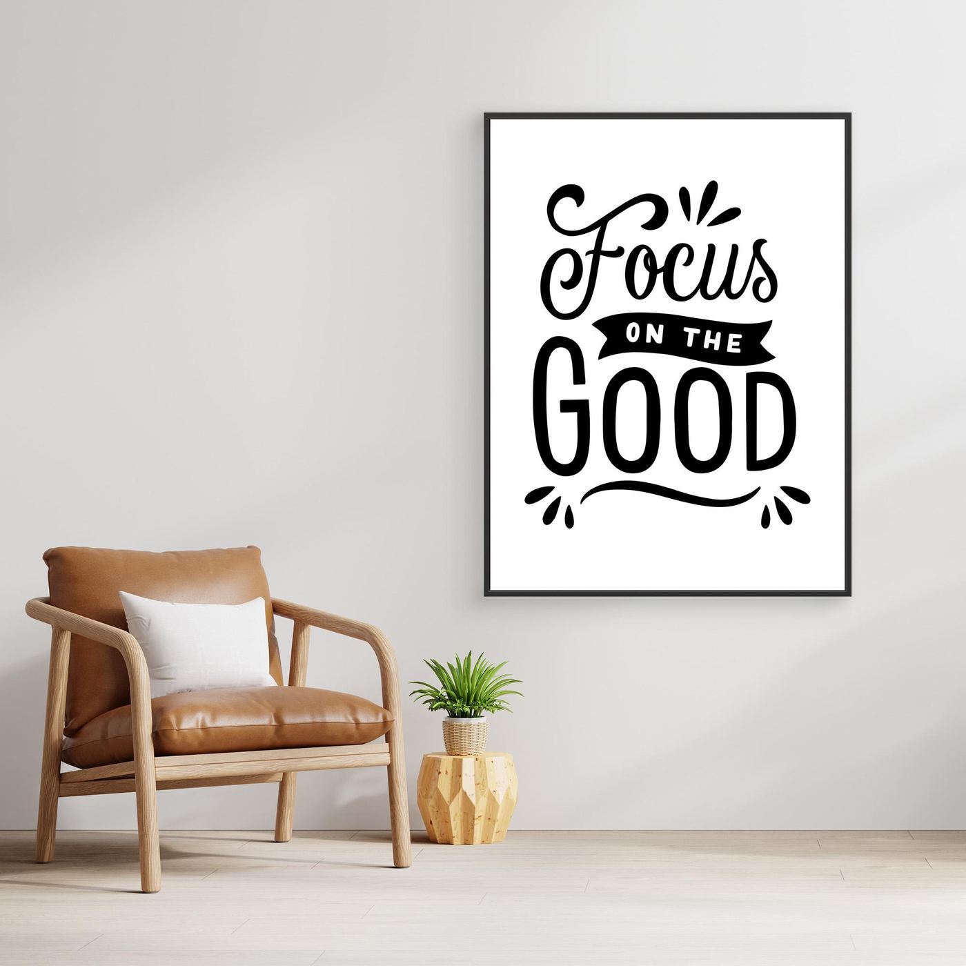 Focus on the Good | Positive Mindset Typography Design