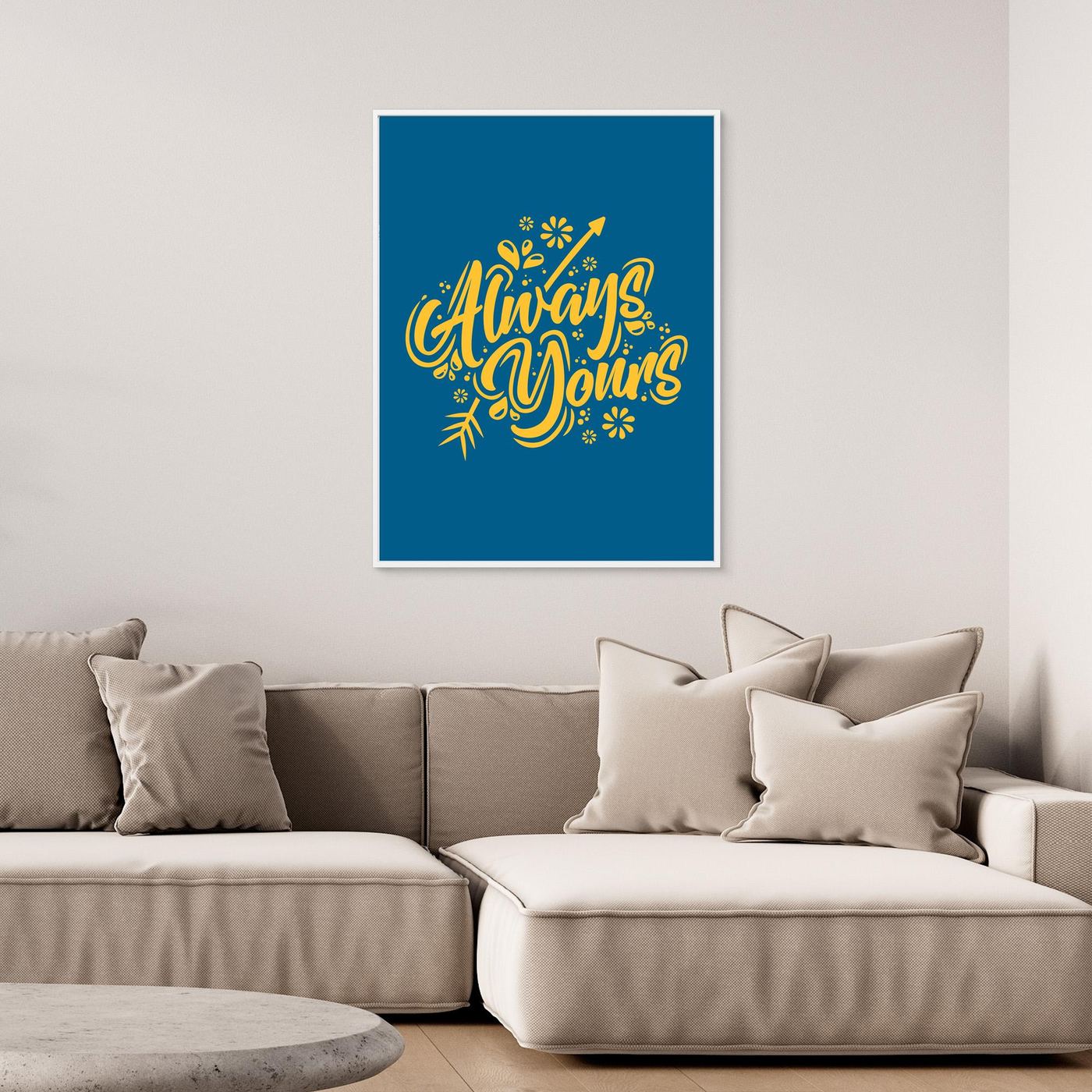 Always Yours | Romantic Hand Lettering Typography Design