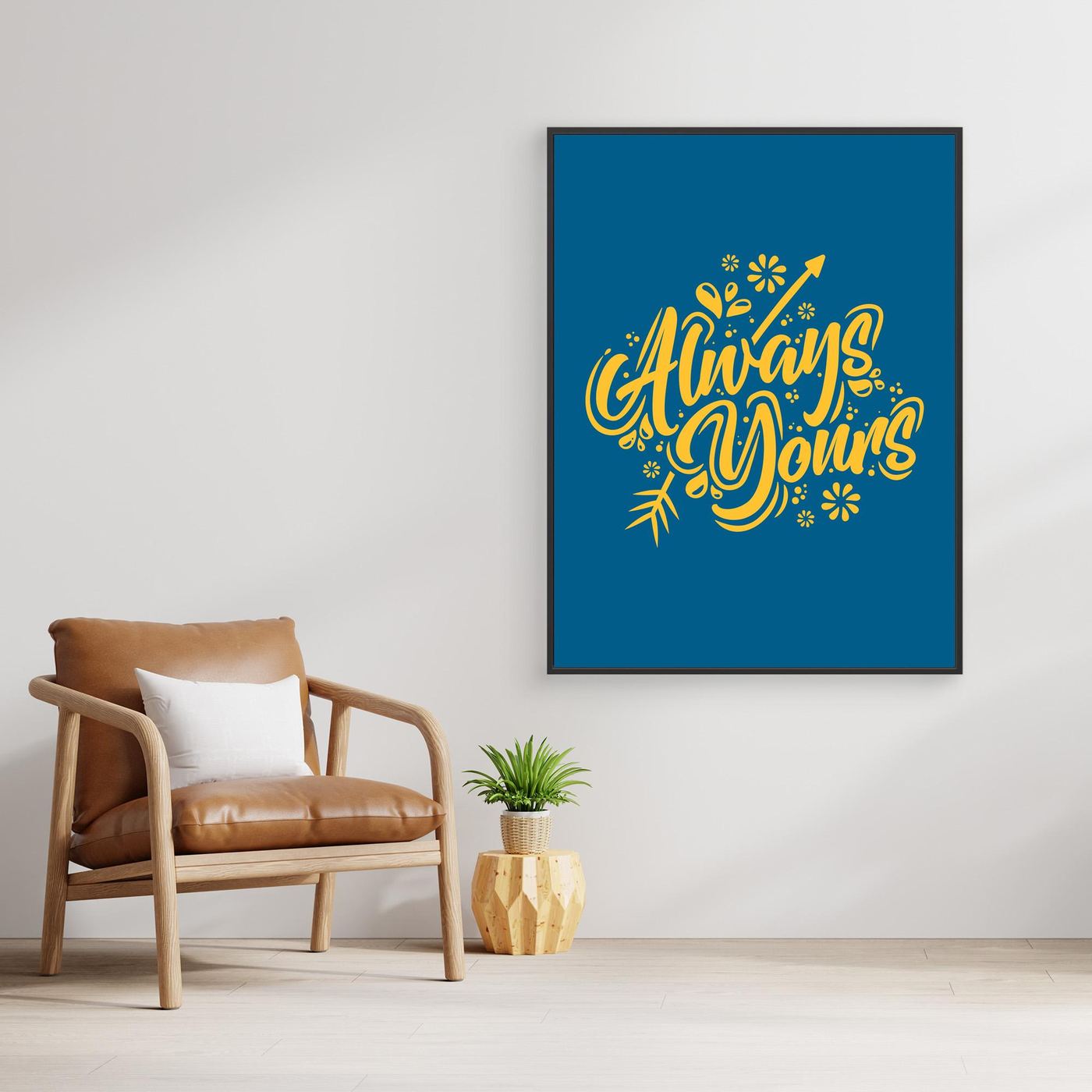 Always Yours | Romantic Hand Lettering Typography Design