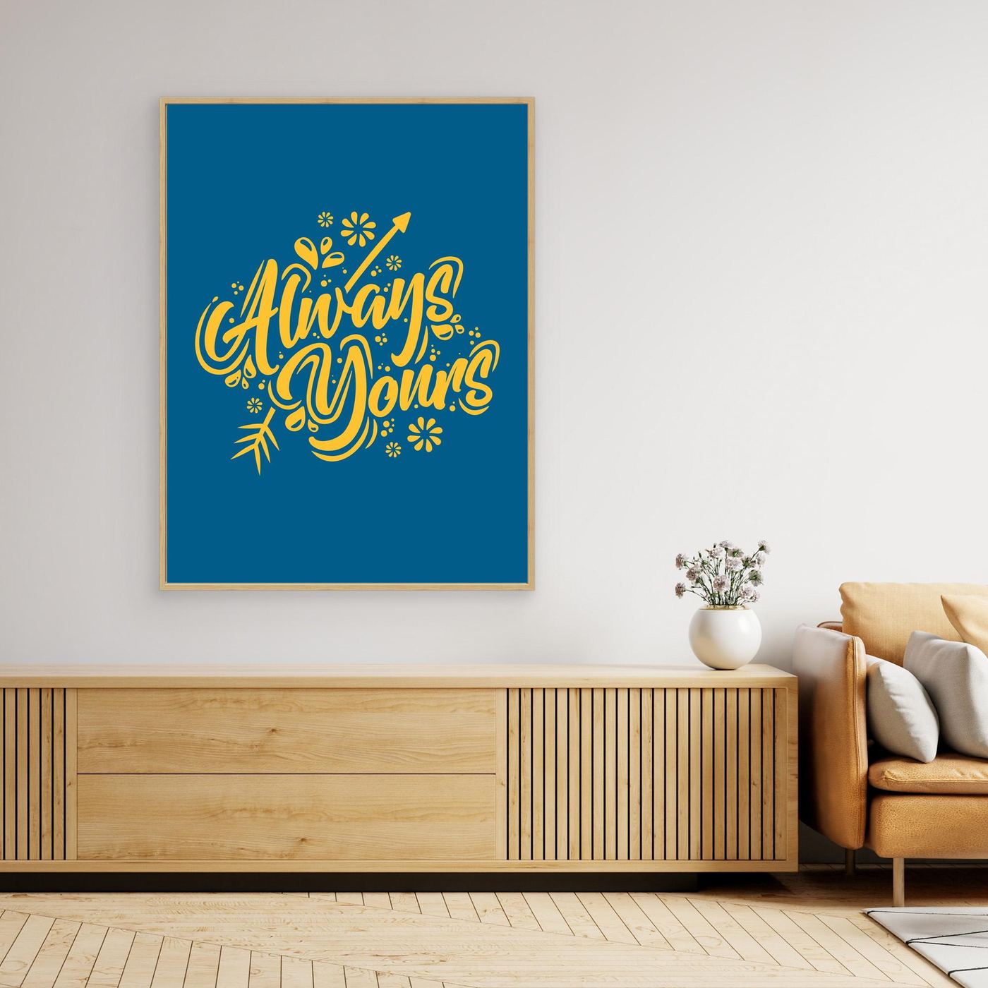 Always Yours | Romantic Hand Lettering Typography Design