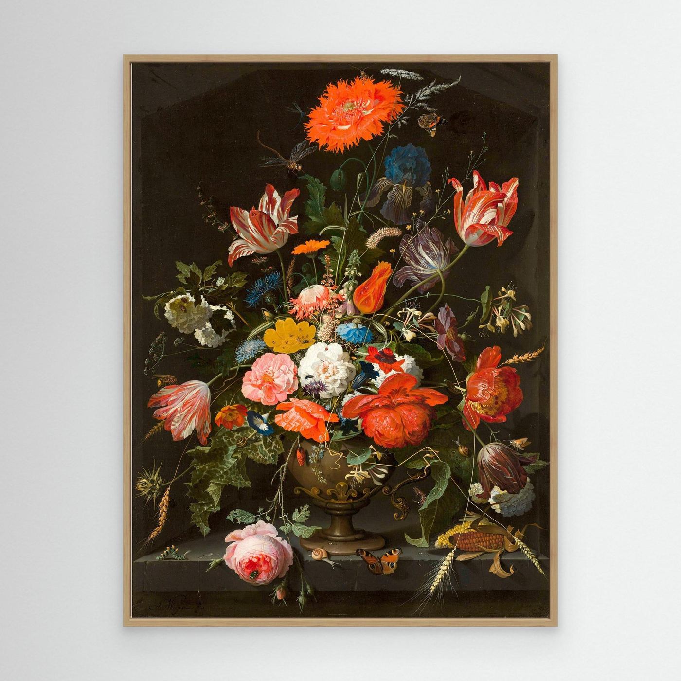Dutch Floral Still Life | Vintage Flower Bouquet Oil Painting