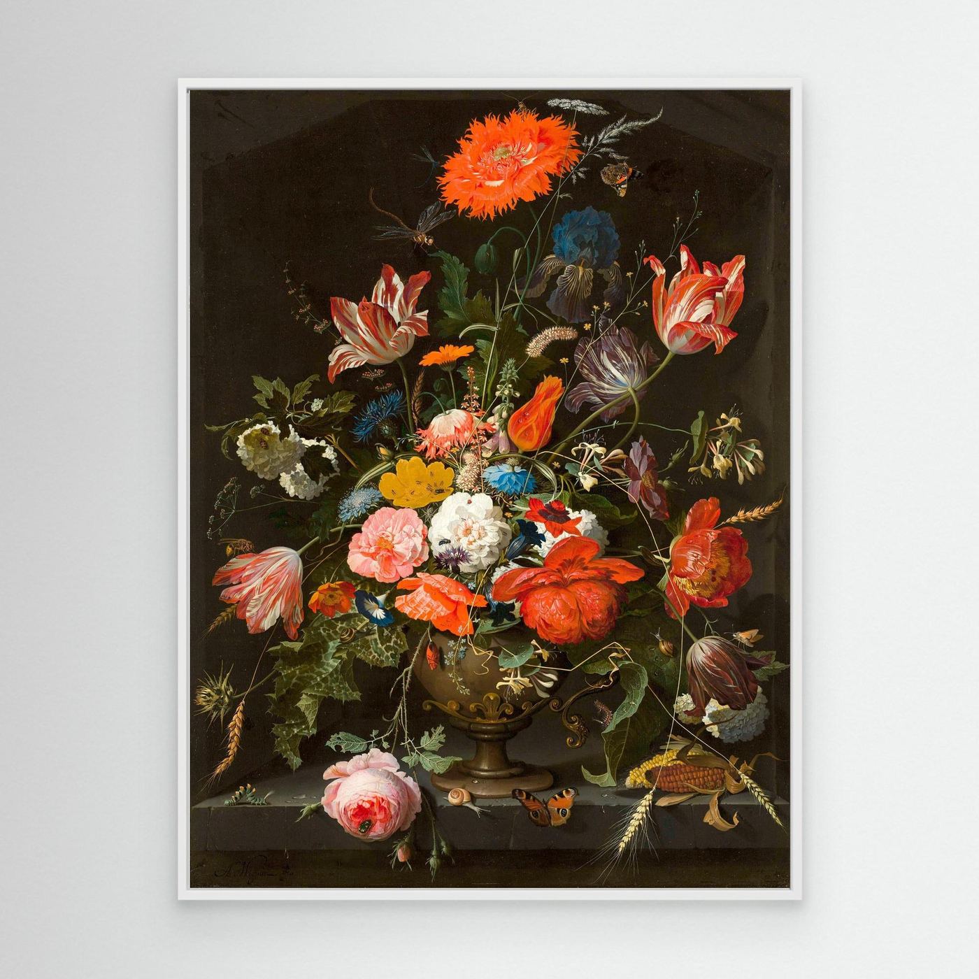 Dutch Floral Still Life | Vintage Flower Bouquet Oil Painting