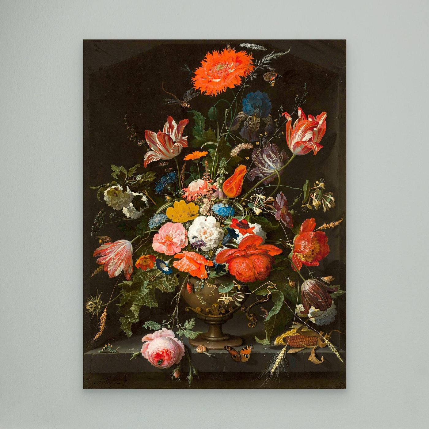 Dutch Floral Still Life | Vintage Flower Bouquet Oil Painting