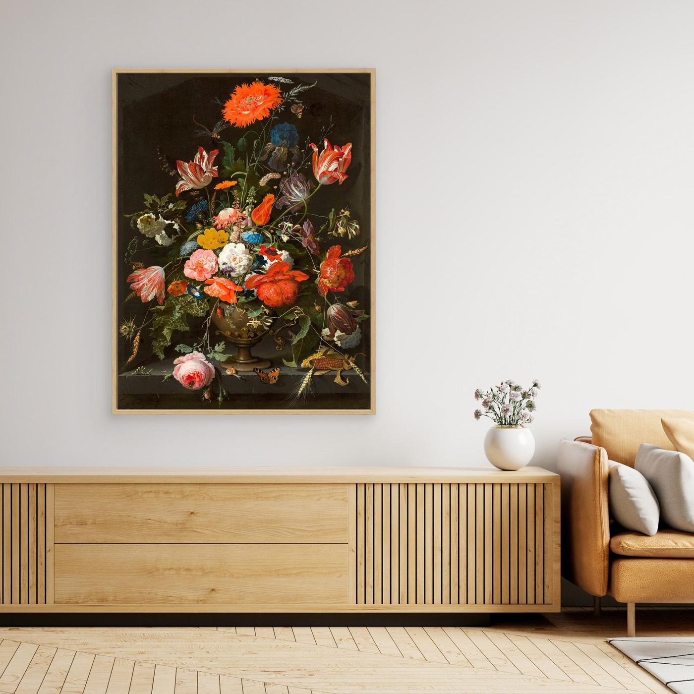 Dutch Floral Still Life | Vintage Flower Bouquet Oil Painting