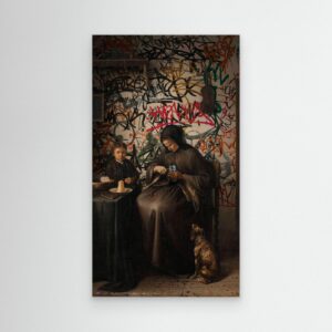Urban Renaissance – Classical Interior Reimagined with Street Art Graffiti