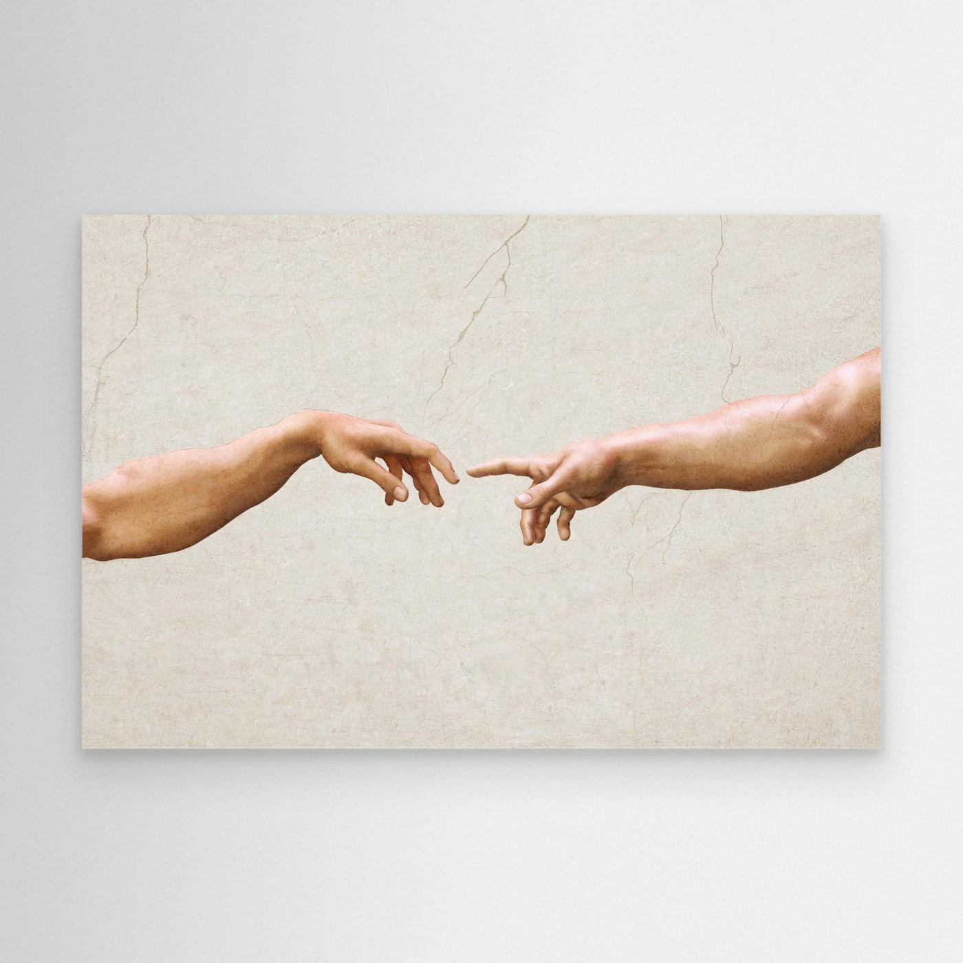 The Creation of Adam – Renaissance Masterpiece Detail of Touching Hands