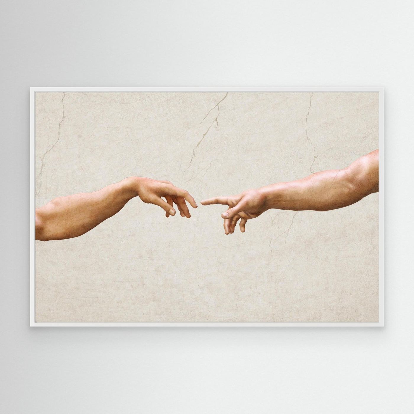 The Creation of Adam – Renaissance Masterpiece Detail of Touching Hands