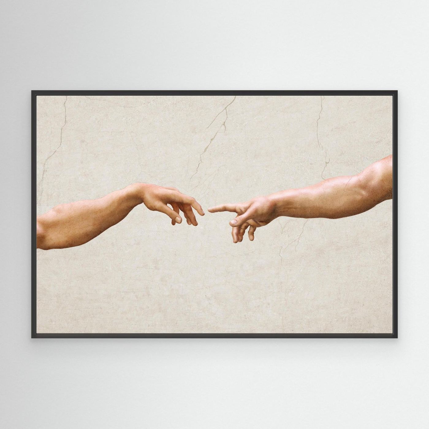 The Creation of Adam – Renaissance Masterpiece Detail of Touching Hands