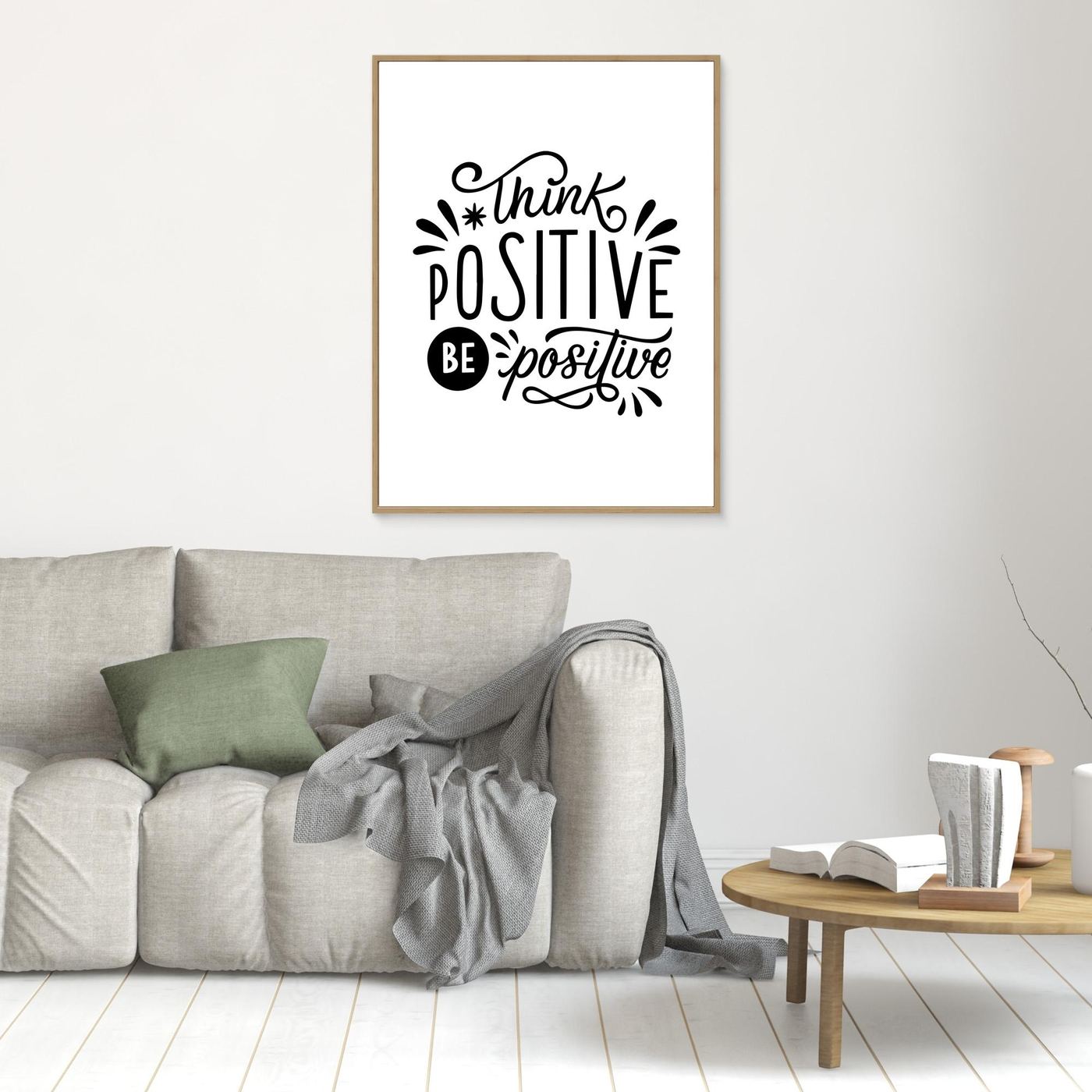 Think Positive Be Positive | Inspirational Typography Design