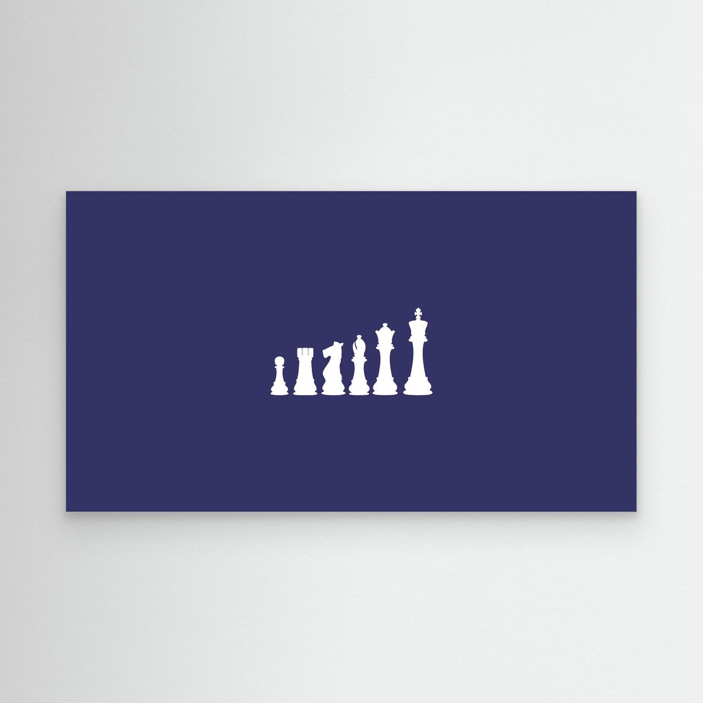 Minimal Chess Pieces Silhouette Art