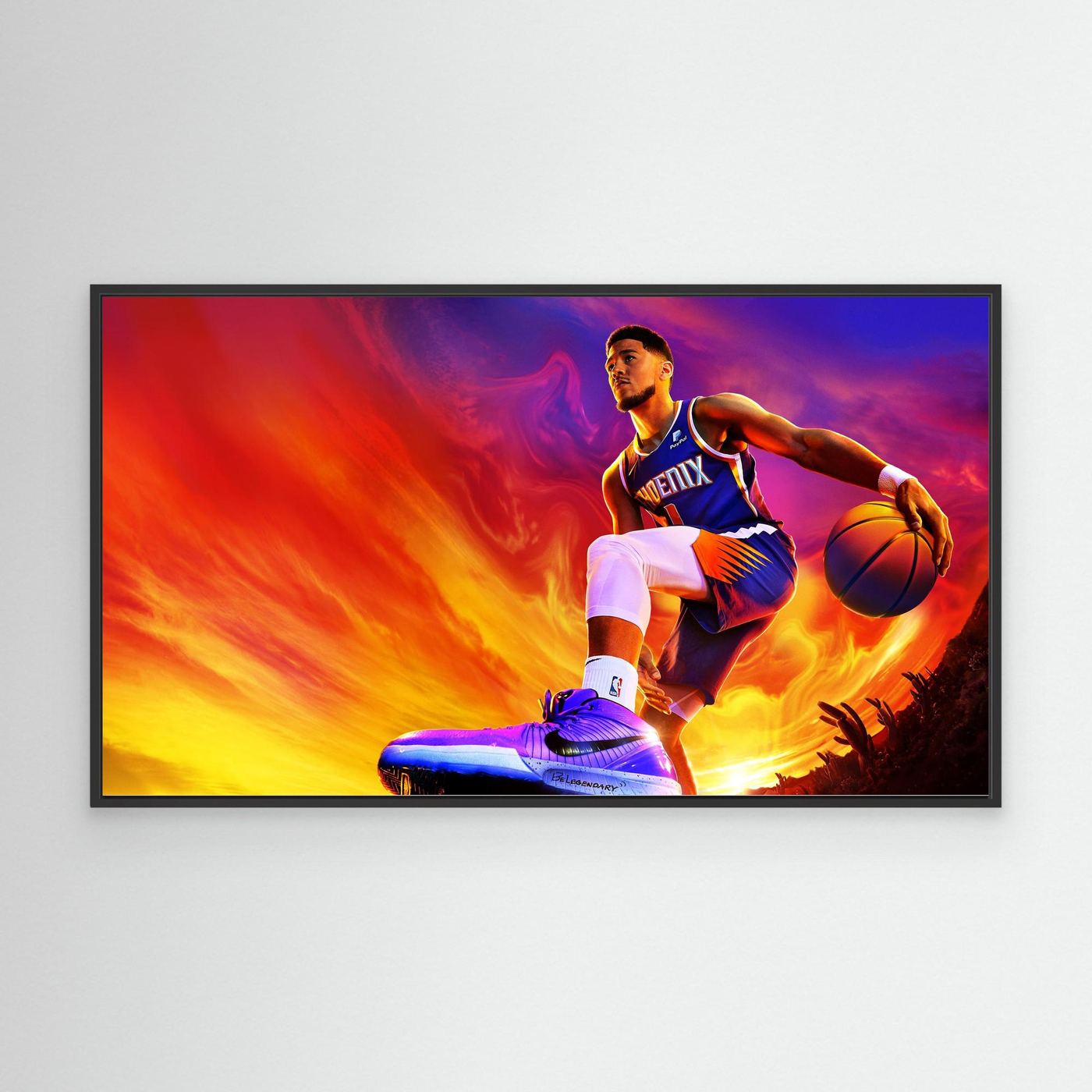 Devin Booker 4K Phoenix Suns Basketball Digital Art Wallpaper