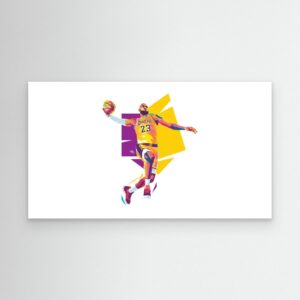 LeBron James Lakers WPAP Style 4K Basketball Artwork