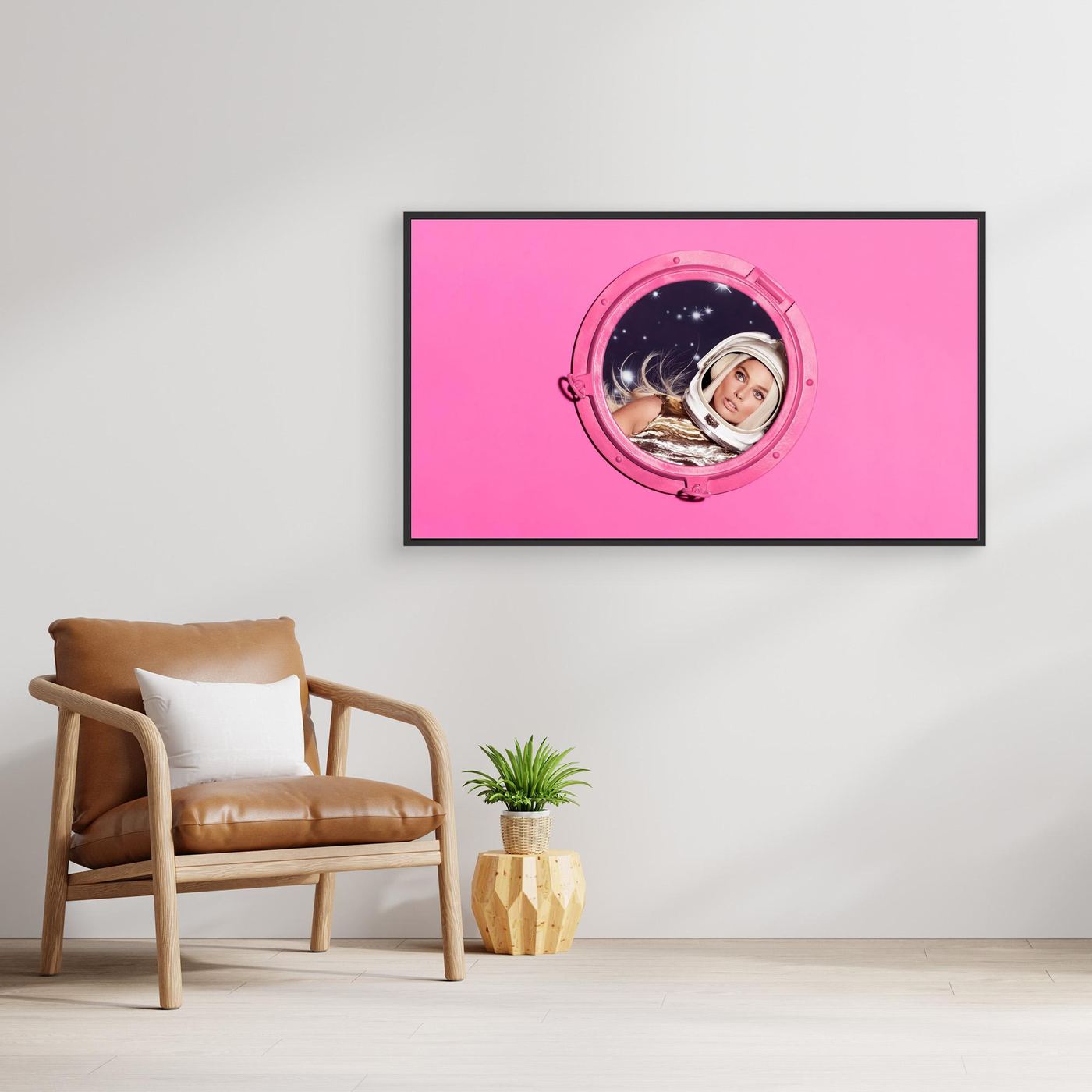 Pink Astronaut Aesthetic Space 4K Wallpaper
