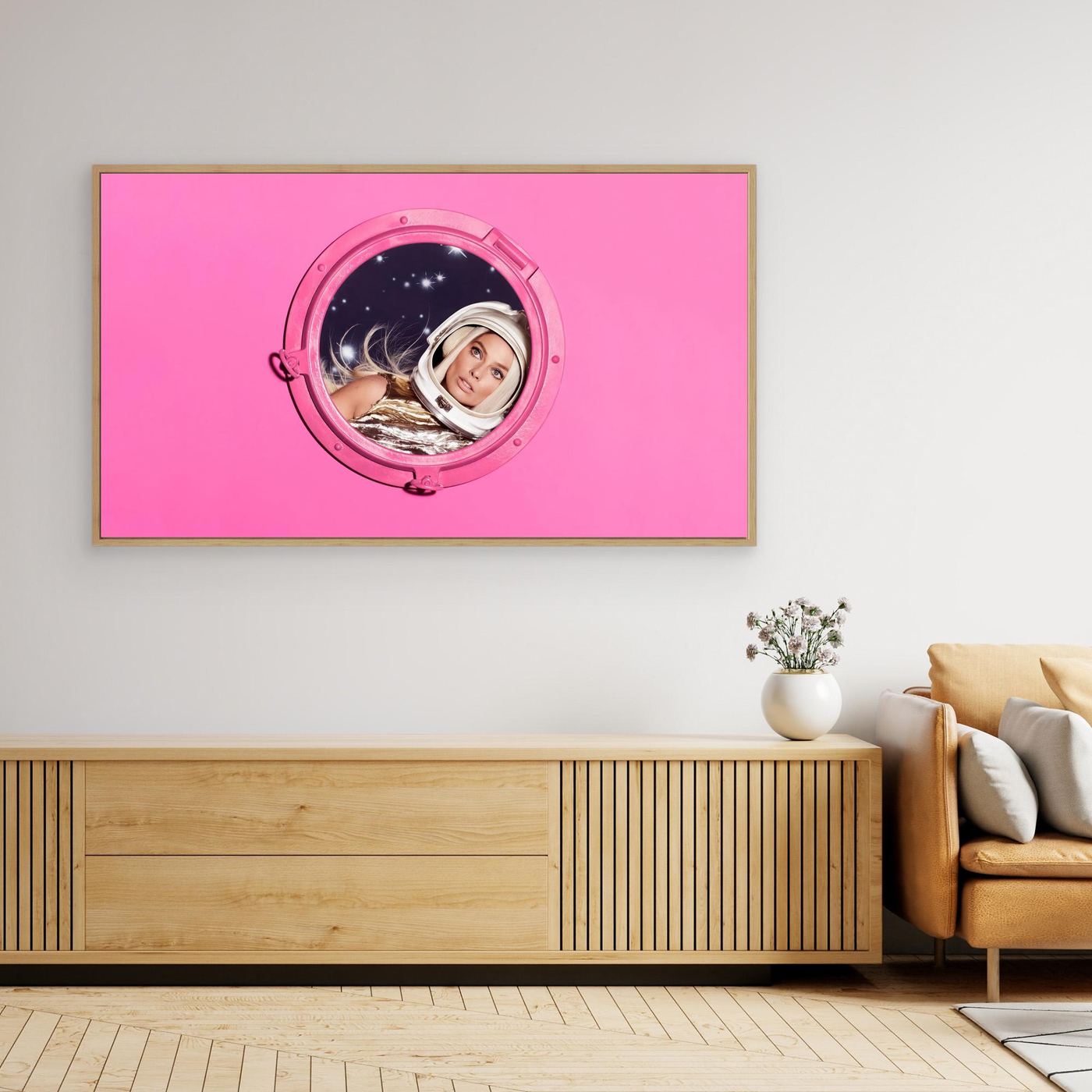 Pink Astronaut Aesthetic Space 4K Wallpaper