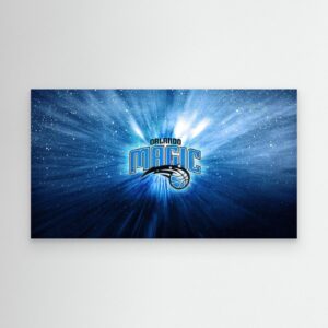 Orlando Magic Cosmic Logo Wallpaper – Blue Galaxy Basketball Team Digital Background & Sports Fan Artwork