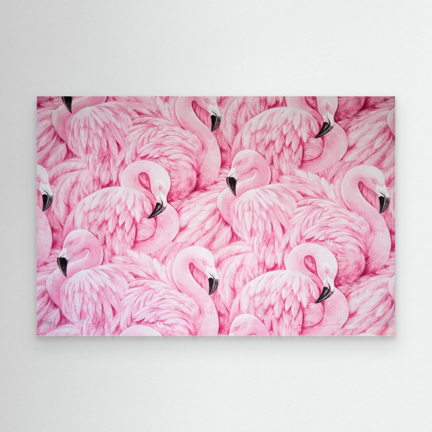 Elegant Pink Flamingo Seamless Patter Wallpaper