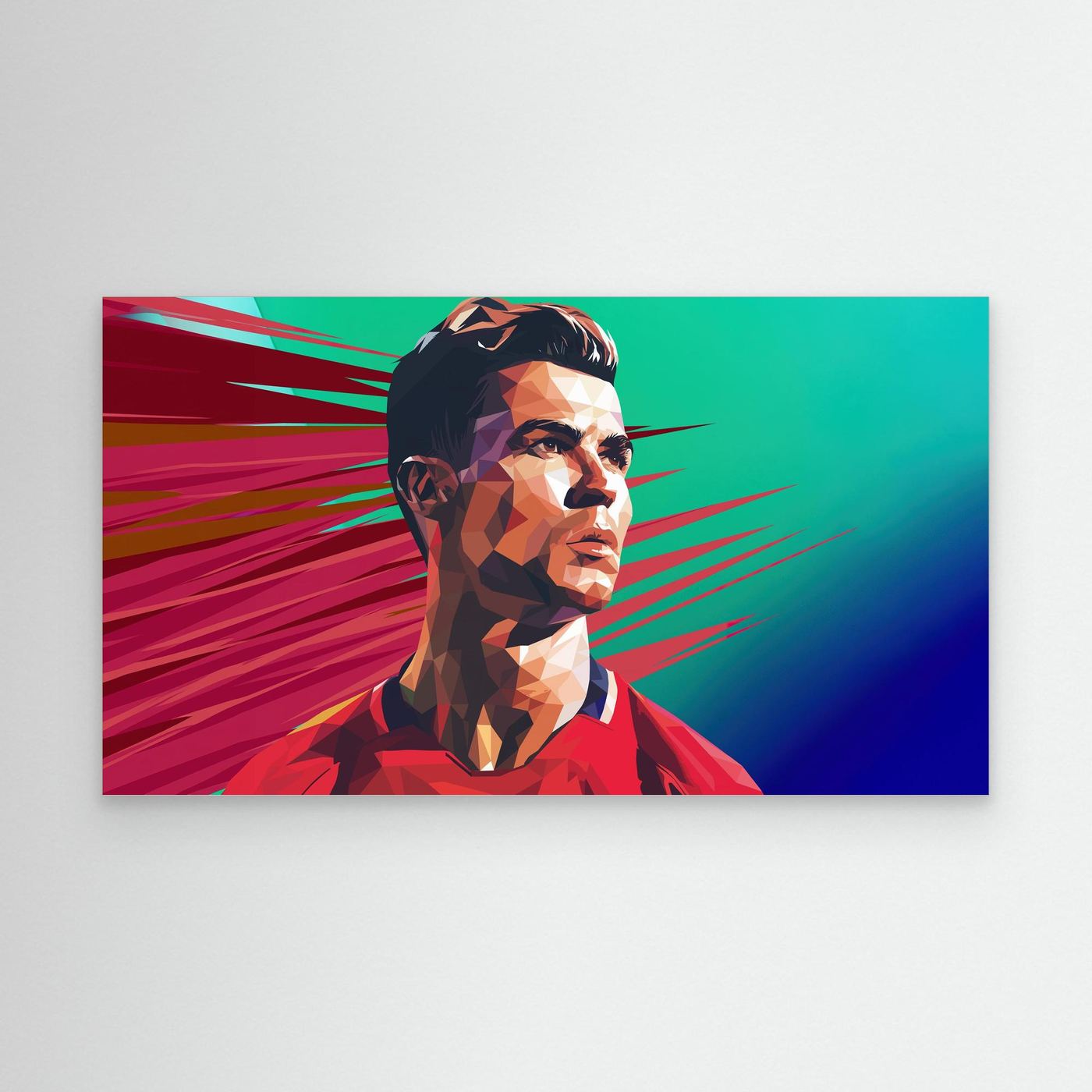 Cristiano Ronaldo Polygon Art 4K Wallpaper