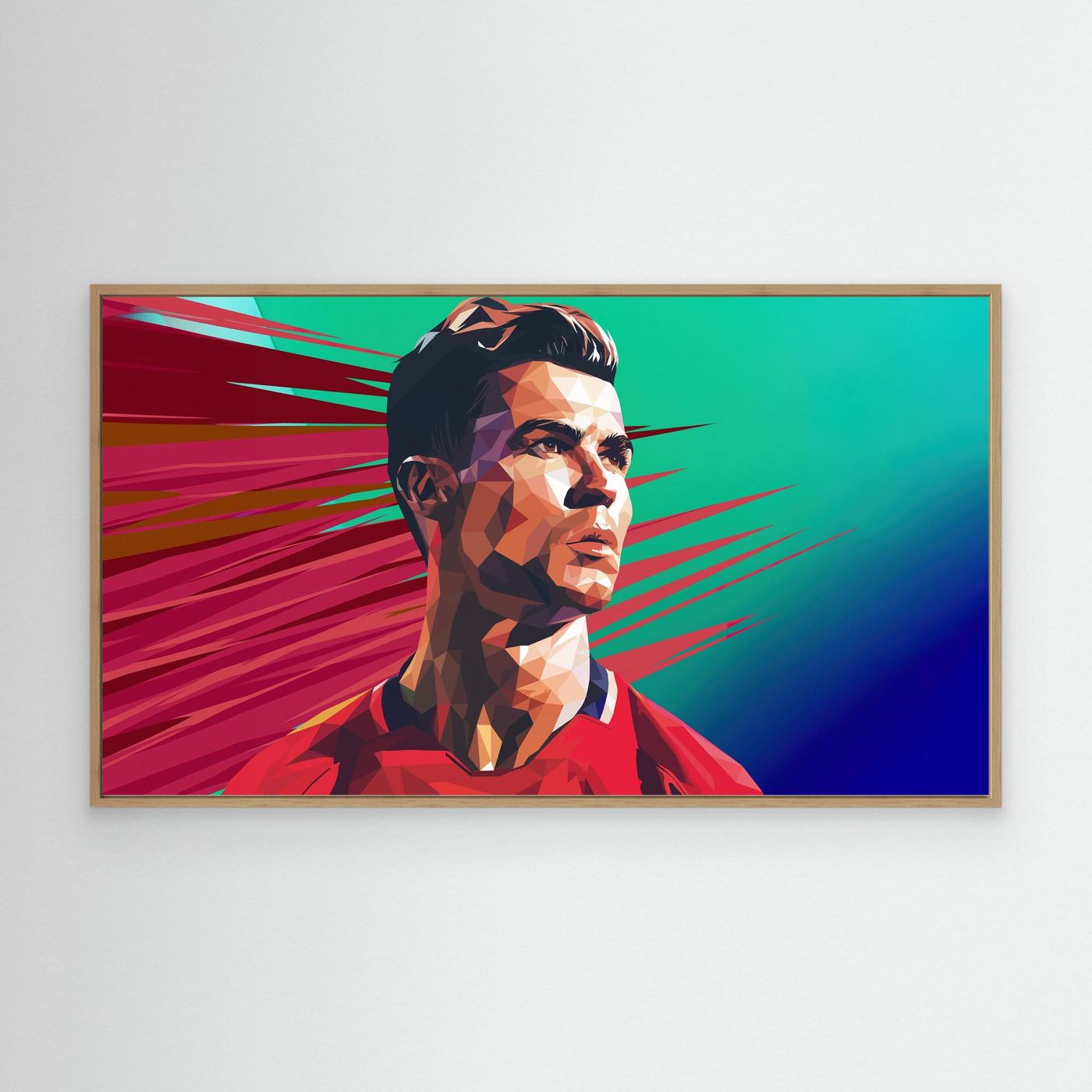 Cristiano Ronaldo Polygon Art 4K Wallpaper