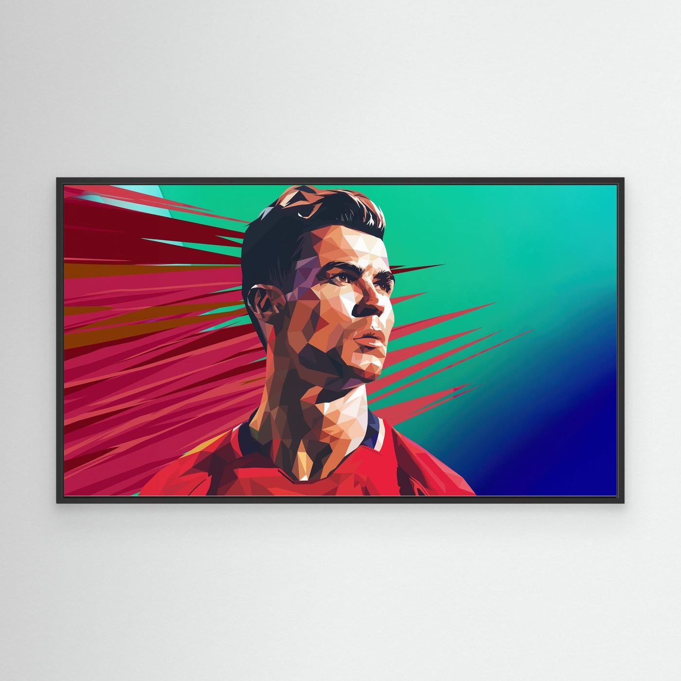 Cristiano Ronaldo Polygon Art 4K Wallpaper