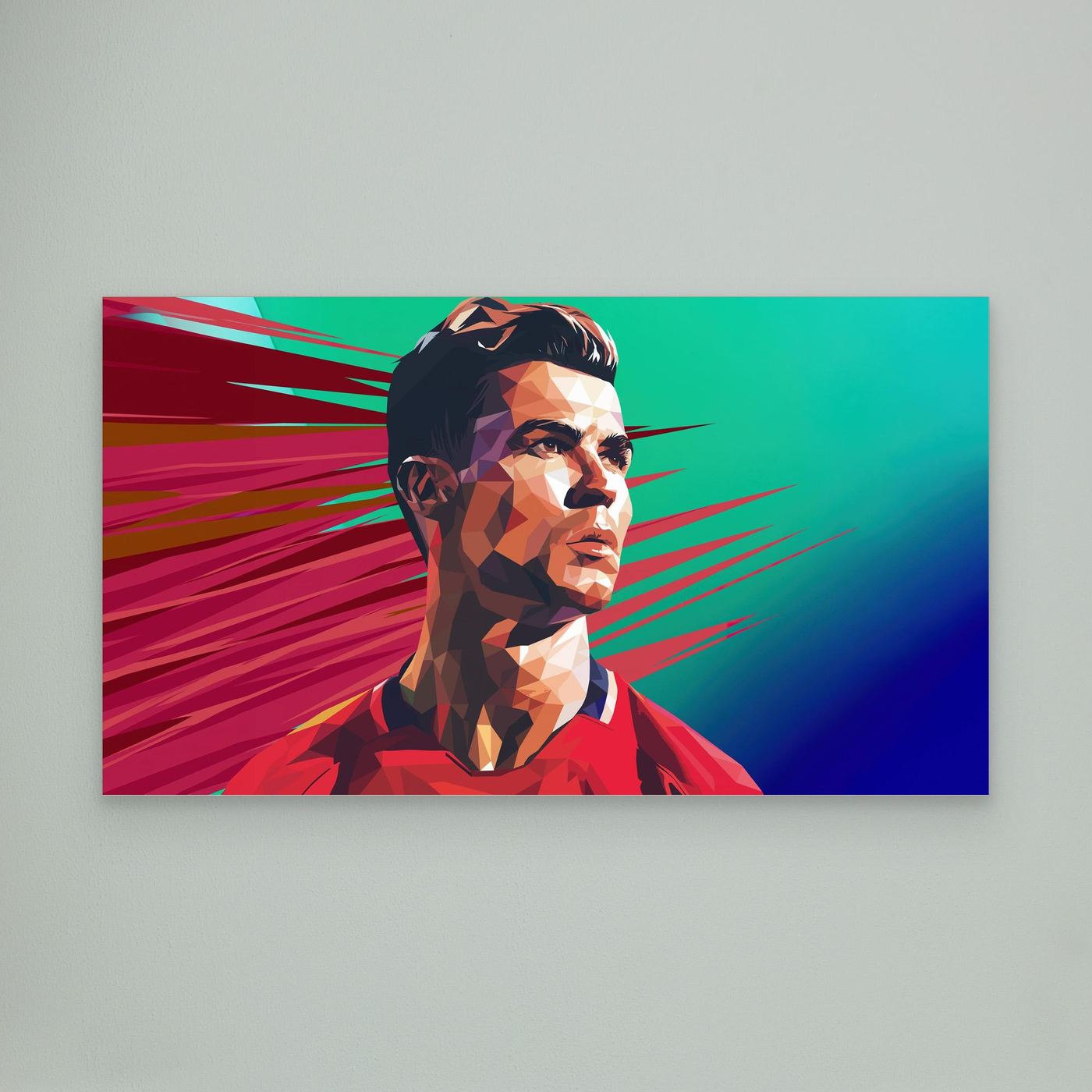 Cristiano Ronaldo Polygon Art 4K Wallpaper